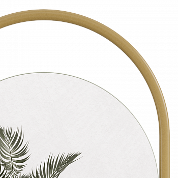 Овальное зеркало в золотой металлической раме HARMONY S 104 см Овальное зеркало в золотой металлической раме HARMONY S 104 см