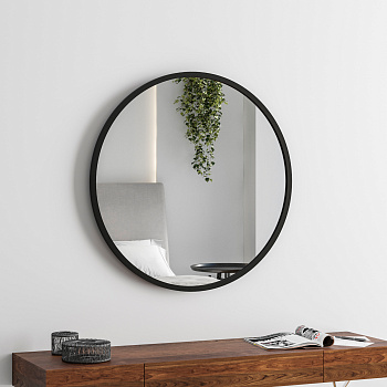 Круглое зеркало Verte в черной раме Круглое зеркало Verte в черной раме