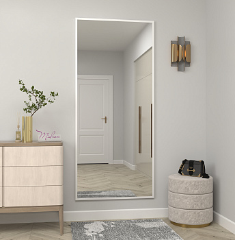 Зеркало в алюминиевой раме 05 Premium Белый Матовый Зеркало в алюминиевой раме 05 Premium Белый Матовый