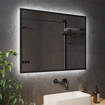 Зеркало с Ambilight подсветкой в чёрной раме Black Aluminium Зеркало с Ambilight подсветкой в чёрной раме Black Aluminium