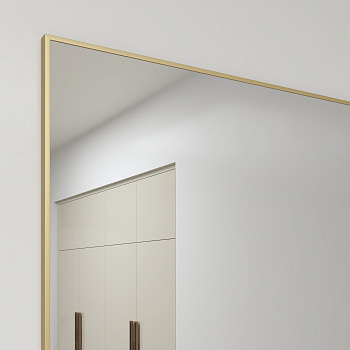 Зеркало в алюминиевой раме 01 Premium Золото матовое Зеркало в алюминиевой раме 01 Premium Золото матовое