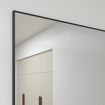 Зеркало в алюминиевой раме 01 Premium Черный Матовый Зеркало в алюминиевой раме 01 Premium Черный Матовый