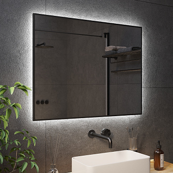 Зеркало с Ambilight подсветкой в чёрной раме 01 Black Aluminium Зеркало с Ambilight подсветкой в чёрной раме 01 Black Aluminium