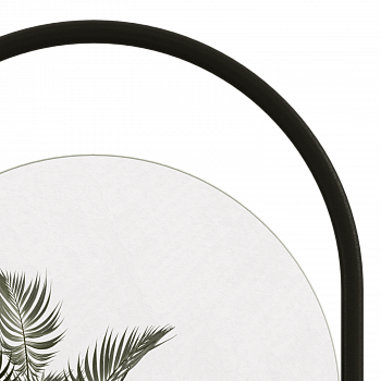 Овальное зеркало в черной металлической раме HARMONY L 178 см Овальное зеркало в черной металлической раме HARMONY L 178 см