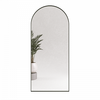 Арочное зеркало в чёрной металлической раме GLINT 180 см Арочное зеркало в чёрной металлической раме GLINT 180 см