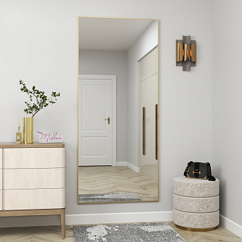 Зеркало в алюминиевой раме 01 Premium Золото матовое Зеркало в алюминиевой раме 01 Premium Золото матовое