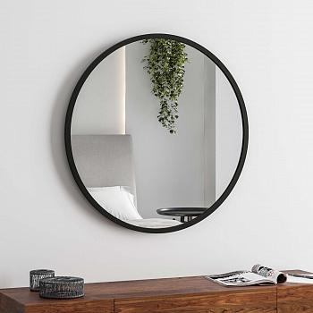 Круглое зеркало Verte в черной раме Круглое зеркало Verte в черной раме