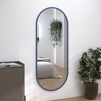 Зеркало капсула Verte в раме RAL 5007 Зеркало капсула Verte в раме RAL 5007