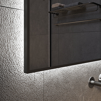 Зеркало с Ambilight подсветкой в чёрной раме 01 Black Aluminium Зеркало с Ambilight подсветкой в чёрной раме 01 Black Aluminium