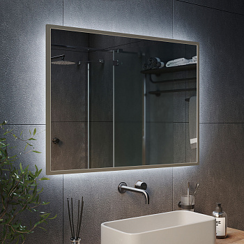 Зеркало с Ambilight подсветкой в латунной раме Латунь Aluminium Зеркало с Ambilight подсветкой в латунной раме Латунь Aluminium