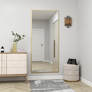 Зеркало в алюминиевой раме 05 Premium Золото матовое Зеркало в алюминиевой раме 05 Premium Золото матовое