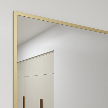 Зеркало в алюминиевой раме 05 Premium Золото матовое Зеркало в алюминиевой раме 05 Premium Золото матовое