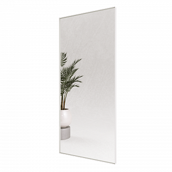Прямоугольное зеркало в белой металлической раме MUSCA Slim XL (в тонкой раме) 200 см Прямоугольное зеркало в белой металлической раме MUSCA Slim XL (в тонкой раме) 200 см