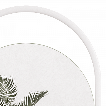 Овальное зеркало в белой металлической раме HARMONY L 178 см Овальное зеркало в белой металлической раме HARMONY L 178 см