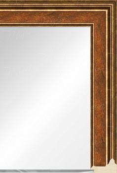 Зеркало "Селена" коричневая с золотом Зеркало "Селена" коричневая с золотом