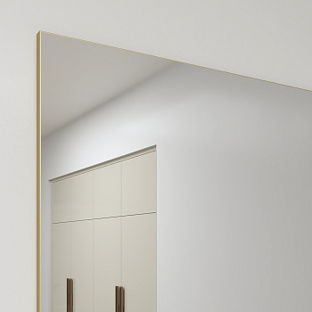 Зеркало в алюминиевой раме 00 Premium Золото матовое Зеркало в алюминиевой раме 00 Premium Золото матовое