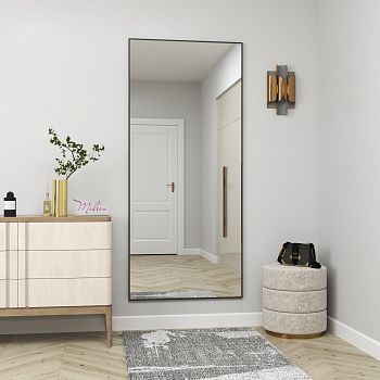 Зеркало в алюминиевой раме 01 Premium Черный Матовый Зеркало в алюминиевой раме 01 Premium Черный Матовый